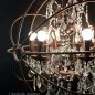 Foucault Iron Orb Chrystal Floor Lamp