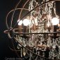 Foucault Iron Orb Chrystal Table Lamp