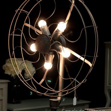 Industrial Fan Table Lamp