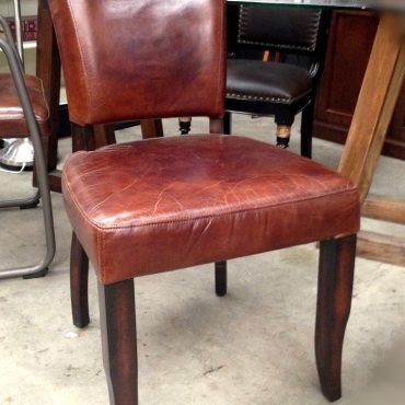Cuba Aged Leather Dining Chair