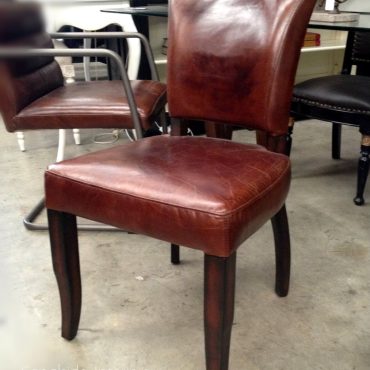 Cuba Aged Leather Dining Chair