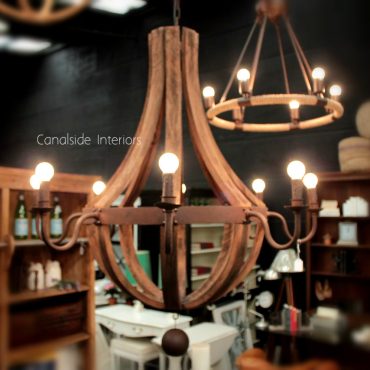 Wine Barrell Chandelier