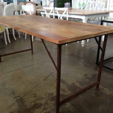 Cartage Folding Industrial Dining Table