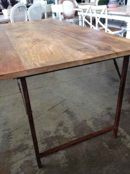 Cartage Folding Industrial Dining Table