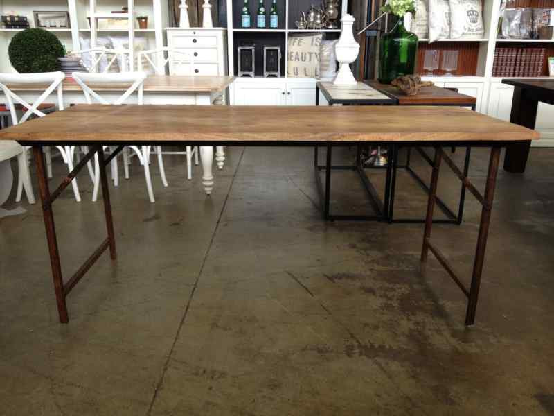 Cartage Folding Industrial Dining Table
