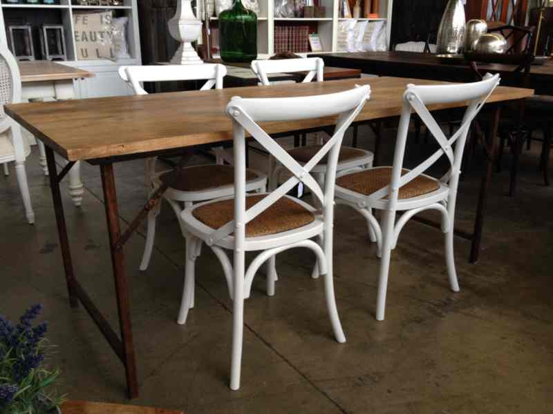 Cartage Folding Industrial Dining Table