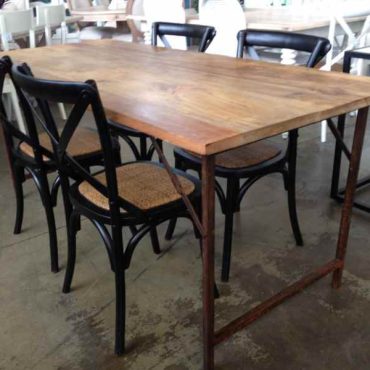 Cartage Folding Industrial Dining Table