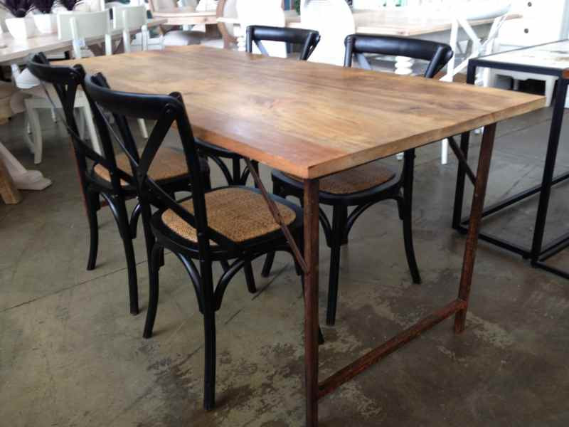 Cartage Folding Industrial Dining Table