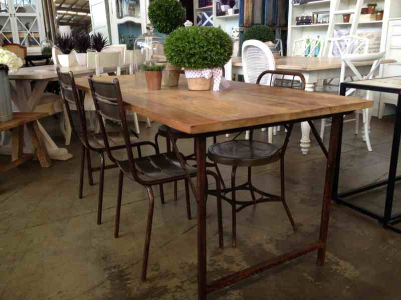 Cartage Folding Industrial Dining Table