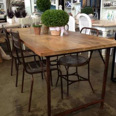 Cartage Folding Industrial Dining Table