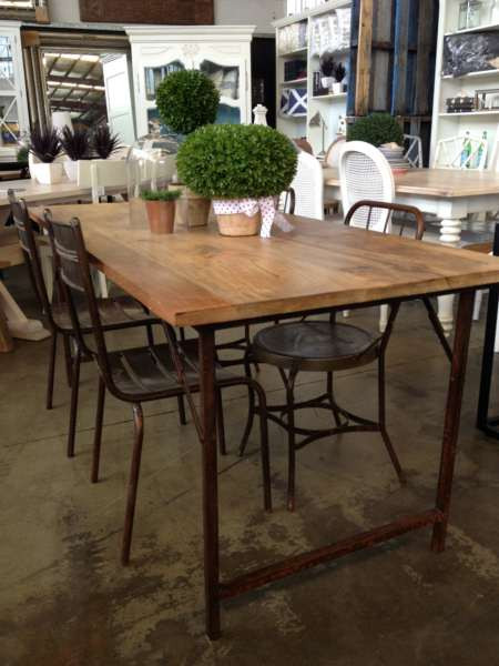 Cartage Folding Industrial Dining Table