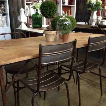 Cartage Folding Industrial Dining Table