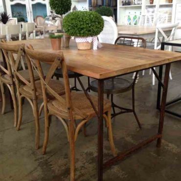 Cartage Folding Industrial Dining Table