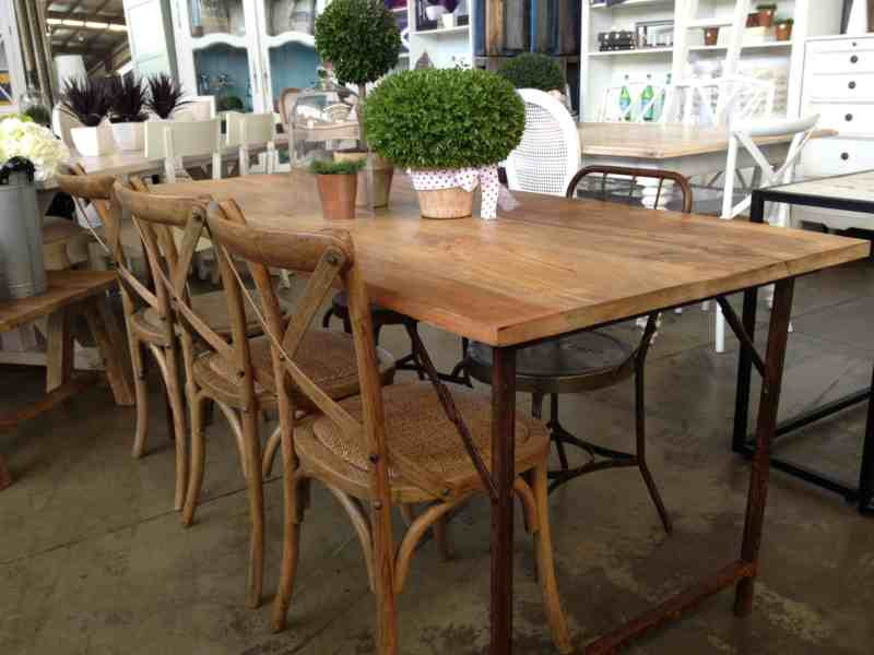 Cartage Folding Industrial Dining Table
