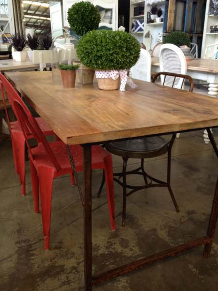 Cartage Folding Industrial Dining Table