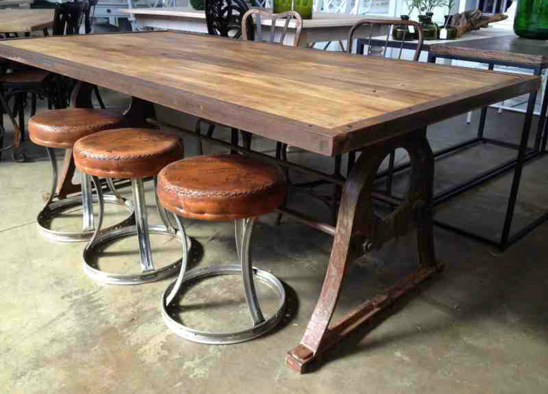 Protractor Alpha Industrial Dining Table