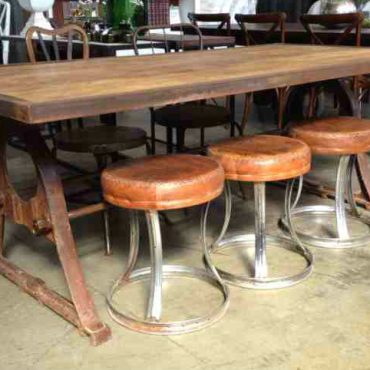 Protractor Alpha Industrial Dining Table