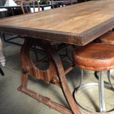 Protractor Alpha Industrial Dining Table