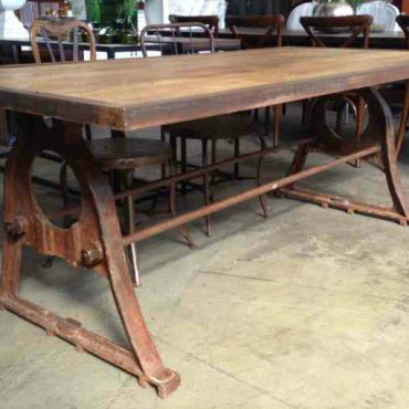 Protractor Alpha Industrial Dining Table