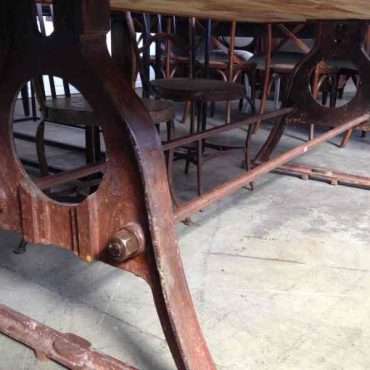 Protractor Alpha Industrial Dining Table