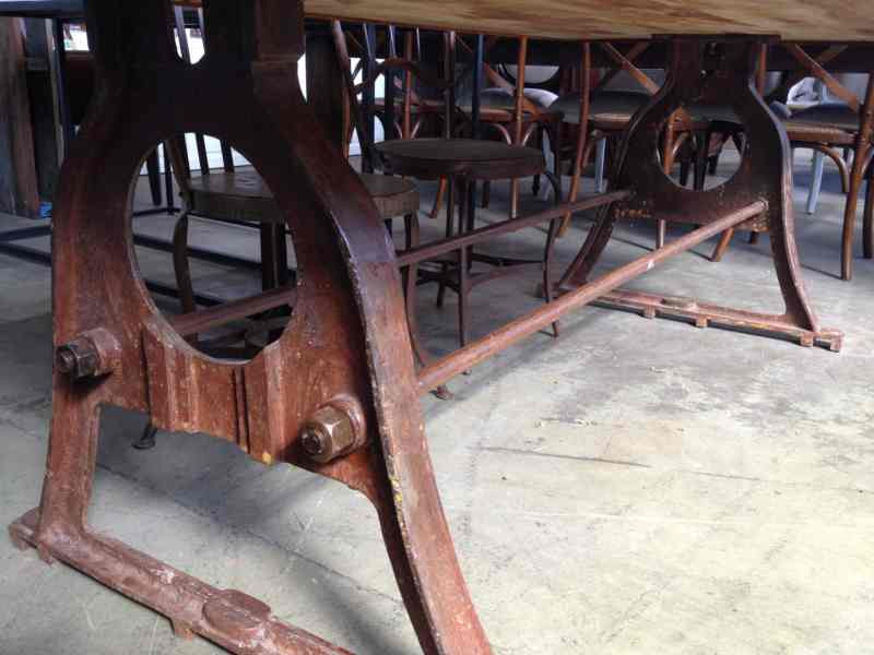 Protractor Alpha Industrial Dining Table