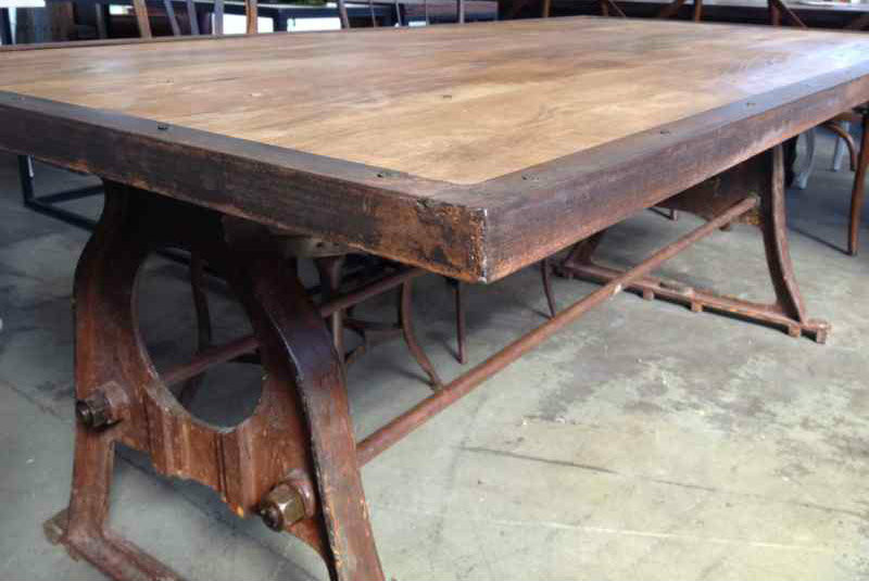 Protractor Alpha Industrial Dining Table