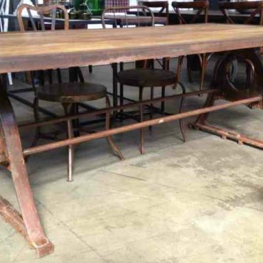 Protractor Alpha Industrial Dining Table