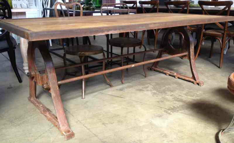 Protractor Alpha Industrial Dining Table