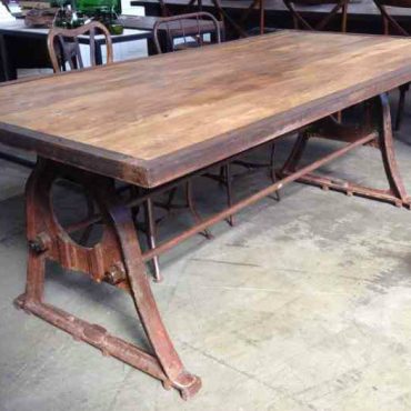 Protractor Alpha Industrial Dining Table