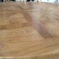 Artisan Parquetry Top Round Dining Table