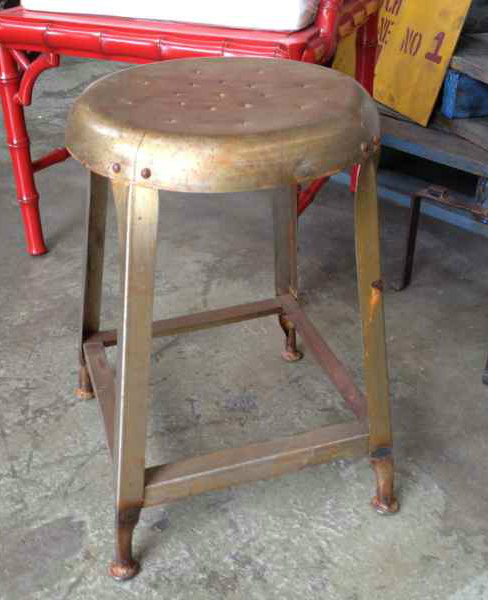 Taylor Short Round Industrial Stool
