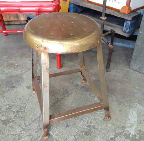 Taylor Short Round Industrial Stool
