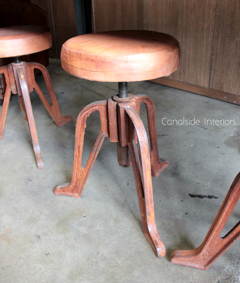 Crank Industrial Stool
