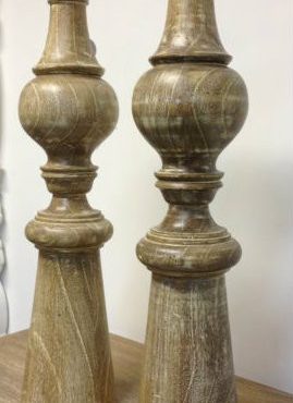 Whilstler Candle Holder - Limewash