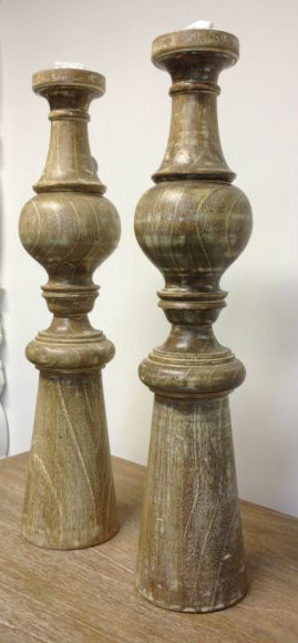 Whilstler Candle Holder - Limewash