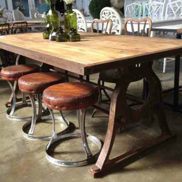 Protractor Alpha Industrial Dining Table