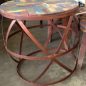 Barrel Industrial Side Table