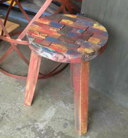Barrel Industrial Stool