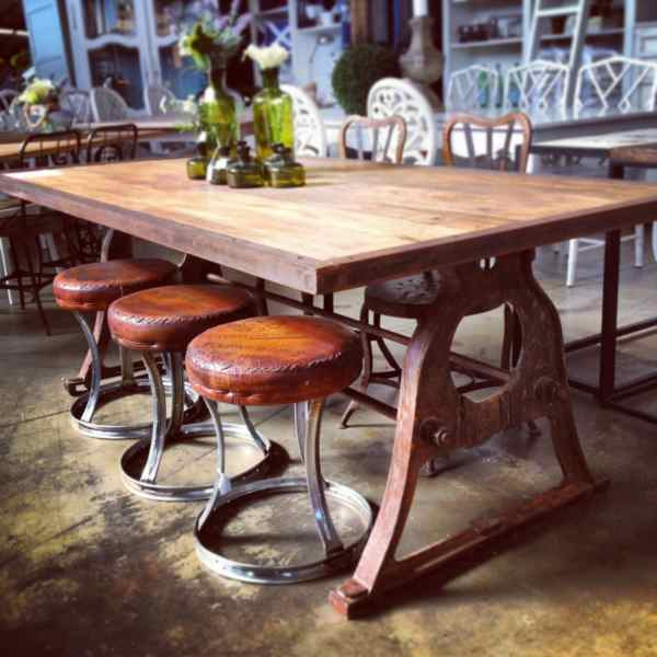 Protractor Alpha Industrial Dining Table