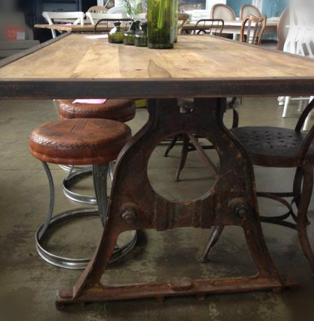 Protractor Alpha Industrial Dining Table