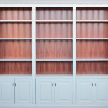 Wall Unit with Grooved veneer Back