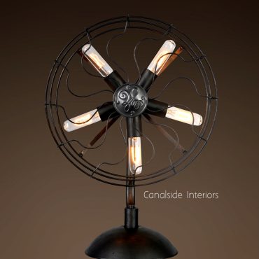 Industrial Fan Table Lamp