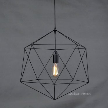 Polyhedron Iron Pendant