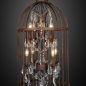 Vintage Birdcage Industrial Chandelier