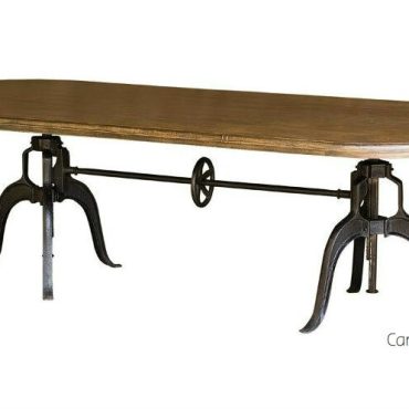 Metro Oval Industrial Dining Table