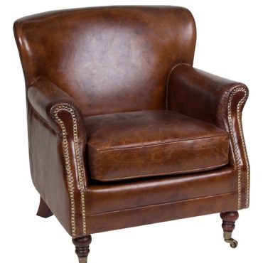 Doctus Aged Leather Armchair