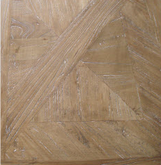 Artisan Parquetry Top Round Dining Table