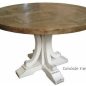 Artisan Parquetry Top Round Dining Table
