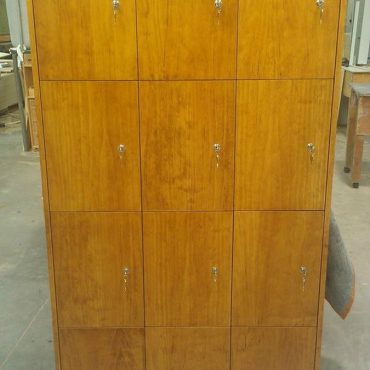Lockers custom made by Canalside Interiors