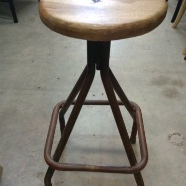 Sarah Woodtop Industrial Stool